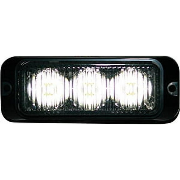 Buyers 8891121 3" LED Surface Mount Strobe Light Clear 12 Flash Patterns