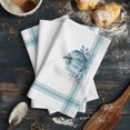 thumbnail image 6 of Fall 1 Pack Kitchen Towel, Water Absorbent Dish Towel, Blue Pumpkin Thanksgiving Autumn Stripe Leaf Decorative Hand Towels - Quick Drying Cloth for Cooking Baking, 18x28 Inch, 6 of 8