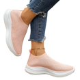 thumbnail image 6 of Domzle Womens Slip on Walking Shoes Comfort Lightweight Casual Sneakers | Non-Slip Breathable Sock Work Shoes Mesh Sport Casual Fashion Tennis Running Sneakers Pink, 6 of 9