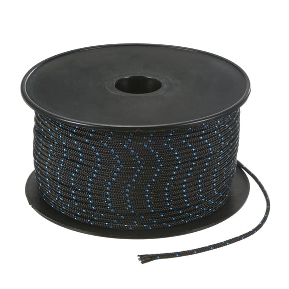 Cuerda de arranque de retroceso Uxcell 3mm 100m Cuerda de nylon para motosierra Negro Azul