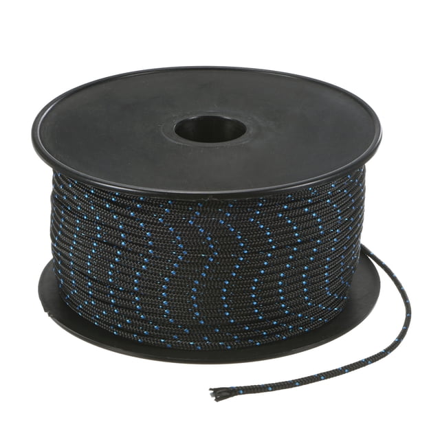 Cuerda de arranque de retroceso Uxcell 3mm 100m Cuerda de nylon para motosierra Negro Azul
