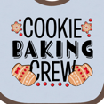 thumbnail image 4 of Inktastic Christmas Cookie Baking Crew with Oven Mitts Boys or Girls Baby Bib, 4 of 4