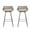 Light Brown/Black/Beige, variant on Verano Wicker and Metal Outdoor Barstools with Cushion, Set of 2, Light Brown and Beige