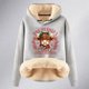 thumbnail image 4 of WILLBEST Sudadera de Mujer con Capucha y Estampado de Vaca Navideña XX-Grande, 4 of 4