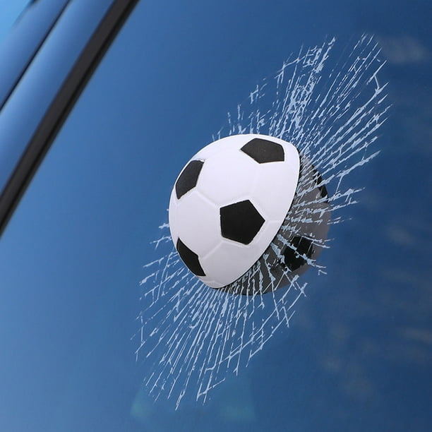 Pegatina de vidrio roto con truco de broma estéreo para coche, pegatina decorativa para estéreo, pegatina de vidrio roto simulado