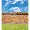 thumbnail image 3 of Brick Wall Duvet Cover Set, Horizontal Brick Wall Field Dramatic Achitecture Landmark Urban Print, Decorative 3 Piece Bedding Set with 2 Pillow Shams, Queen Size, Red Green, by Ambesonne, 3 of 3