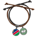 thumbnail image 1 of Namibia bandera nacional África país Pulsera Cuerda Mano Cadena Cuero Dinero Pulsera Unbranded M, 1 of 2