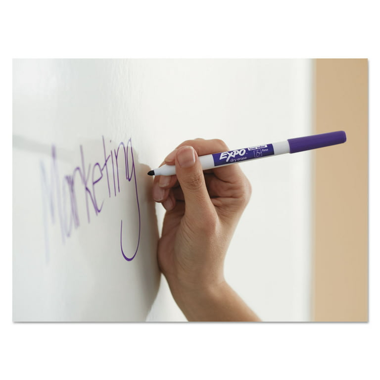WRITECH Retractable Dry Erase Markers: Fine Tip Assorted Colors Low Odor  Multi Colored Set Kid Adult Refillable Clickable Multicolor Thin Point
