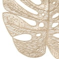 thumbnail image 5 of Home Details Set of Four Leaf Shape Table Place Mat, Gold, 5 of 5