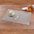 thumbnail image 3 of PVC Placemat Kitchen Dinner Table Pad PVC Placemat Heat-resistant Place Mats Coasters Non Slip Tableware Mat, 3 of 6