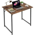 thumbnail image 1 of 32 inch Computer Desk, Study Writing Table for Small Space, Save Space Office Desk with Metal Legs, Modern Steel Frame Wood PC Workstation for Home Office, Vintage, 1 of 7