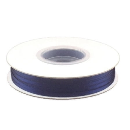 1/8 Inch Double Faced Satin Ribbon - Navy Blue - 100 Yard Spool