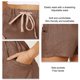 thumbnail image 5 of Pantalones cortos informales sueltos para mujer, pantalones cortos elásticos de cintura alta con cordón y bolsillos laterales, pantalones cortos informales de verano para mujer, 5 of 6