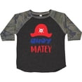 thumbnail image 3 of Inktastic Ahoy Matey, Pirate Hat, Skull and Bones, Pirates Boys or Girls Toddler T-Shirt, 3 of 5