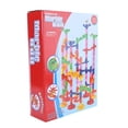 thumbnail image 2 of Rupoun 105 Pieces DIY Construction Marble Race Run Maze Balls Track Building Blocks Set Educational Toy for Kids, 17.72 inches / 45 cm Height[cite: 1], 2 of 9