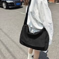 thumbnail image 2 of Bolso Bolsos de hombro de lona lavada retro para mujer Bolso bandolera de bolsillo Hobo de gran capacidad, 2 of 6