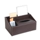 thumbnail image 2 of Organizador de escritorio Toystoory de cuero impermeable marrón Multifuncional, 2 of 6