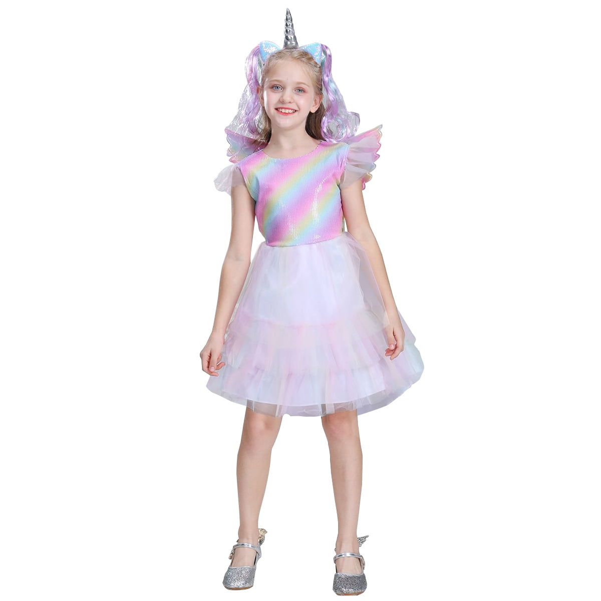 Girls Unicorn Dresses, Kids Birthday 