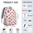 thumbnail image 2 of Sac à Dos pour Étudiants à Baies Rouges, Mignon, Sucré, Kawaii, Fruité, Sac d'École avec Motif de Baies d'Été Fraîches, Léger et Sangle Ajustable, 2 of 6