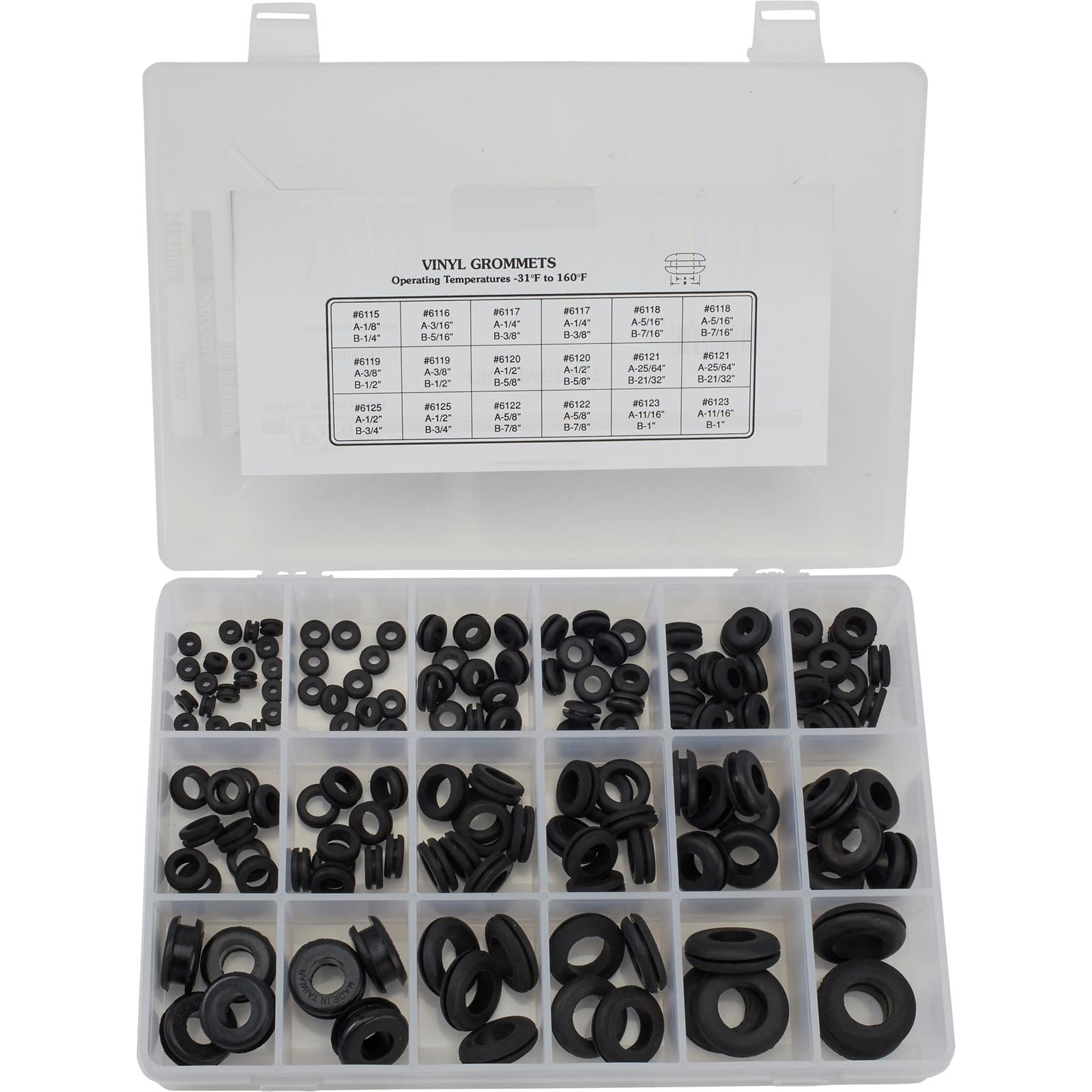 Pico 0003-G Grommet Kits, 150 Pcs