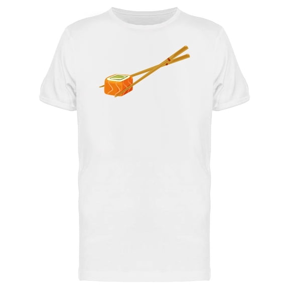 Chopsticks With Sushi Roll Tee Men's -Image by Shutterstock