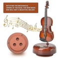 thumbnail image 2 of Boîte à Musique Violon, Boîte à Musique Créative Violon avec Base Musicale Rotative, Boîte à Musique Classique Mini Réplique Instrument Artisanat, Excellent Cadeau pour Garçons Filles, 2 of 4