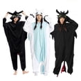 thumbnail image 2 of Black Animal Kigurumi Adults Onesies Women Men Pajamas Halloween Costumes Cosplay Cute Jumpsuit Birthday Christmas Gift Toys, 2 of 5