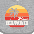 thumbnail image 4 of Inktastic Maui Hawaii Retro Sunset Boys or Girls Baby Bib, 4 of 4