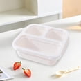 thumbnail image 4 of Yhmxh 3-Compartment Bento Box Lunch Containers, Reusable Leak-Proof Meal Prep Containers, Wheat Straw Divided Food Storage Boxes With Lids, Stackable Snack Boxes for Work, and Travel, Microwavable, 4 of 6