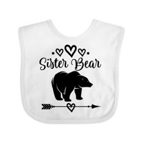 Inktastic Sister Bear Native Arrow Girls Baby Bib