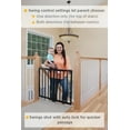 Safety 1st Top of Stairs Frameless Decor Swing Gate, Fits Space between