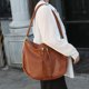 thumbnail image 2 of Bolso de hombro de piel de vaca de gran capacidad con forma de concha, estilo europeo y americano, informal, sencillo y versátil, para desplazamientos diarios, 2 of 5