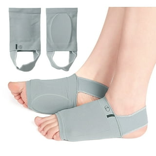 1 Pair Compression Arch Support Brace with Gel Ankle Protector