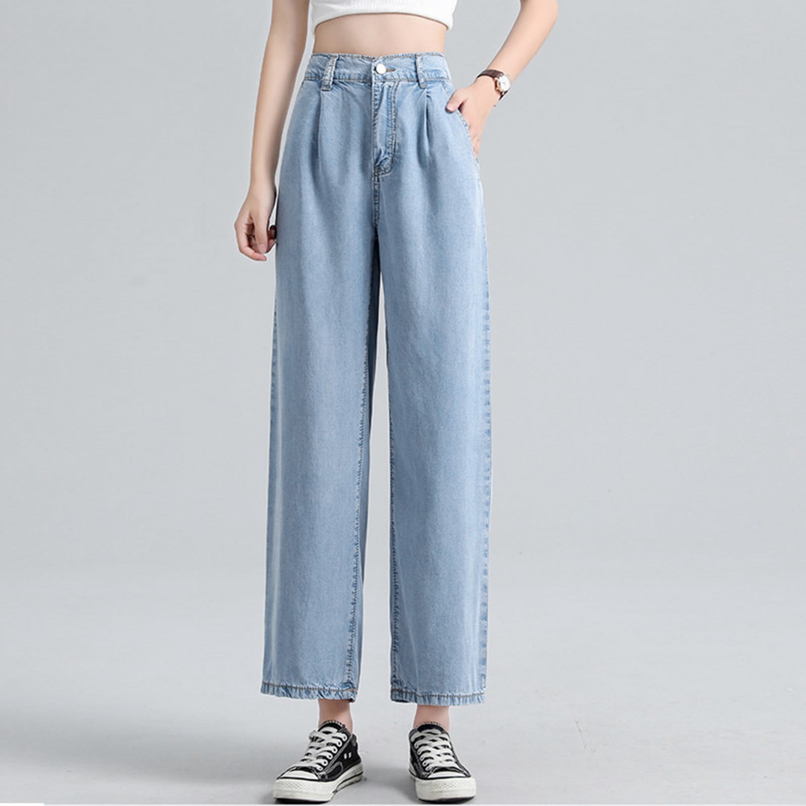 Wozhidaoke Womens Jeans Women Denim Wide Leg Pants Women's Wozhidaoke Womens Jeans Women Denim Wide Leg Pants Women's