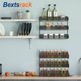 thumbnail image 3 of Bextsrack Set of 2 3 Tier Wall Spice Rack for Kitchen-Black, 3 of 6