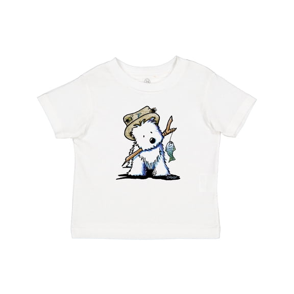 Inktastic Westie Fishing Buddy Boys or Girls Baby T-Shirt