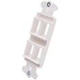 thumbnail image 2 of Plato de pared Vanco 820324 con inserto decorativo de 4 puertos, color blanco, 2 of 3