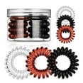 thumbnail image 6 of Spiral Hair Ties, 12Pcs Traceless Hair Ring, Coil Hair Ties, Phone Cord Hair Ties, Hair Coils - (Black 4 Pcs, Brown 4 Pcs, Transparent 4 Pcs), 6 of 8