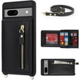 thumbnail image 2 of for Google Pixel 7 Case with Card Holder for Women,Pixel 7 Phone Case Wallet with Strap Credit Card Slots Crossbody with Kickstand Zipper Shockproof Case for Pixel7 - Black, 2 of 12