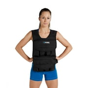 Fuel Pureformance Adjustable Weighted Fitness Training Vest, 40 lbs ((16) 2.5 lb Removable Weight Pouches)