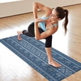 thumbnail image 6 of Blue Geometric Pattern with Elephants Hot Yoga Mat Towel Non Slip for Hot Yoga - Quick-Drying Yoga Mat Cover with 4 Corner Pockets with Travel Bag - Hot Yoga Towel Non Slip 74"x26", 6 of 6