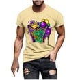 thumbnail image 1 of Camisetas de Manga Corta para Hombre Imprimir Deportes de Manga Corta Cuello Redondo Blusa Algodón Poliéster, Nueva Moda Casual Camiseta para Hombres, 1 of 1