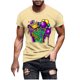 thumbnail image 1 of Camisetas de Manga Corta para Hombre Imprimir Deportes de Manga Corta Cuello Redondo Blusa Algodón Poliéster, Nueva Moda Casual Camiseta para Hombres, 1 of 1