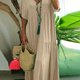 thumbnail image 1 of Vestido Casual De Talla Grande, Vestido Suelto De Manga Corta Con Cuello En V Plisado Para Mujer, 1 of 4