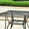 thumbnail image 3 of Segovia Iron 39-inch Square Dining Table with Umbrella Hole, 3 of 3
