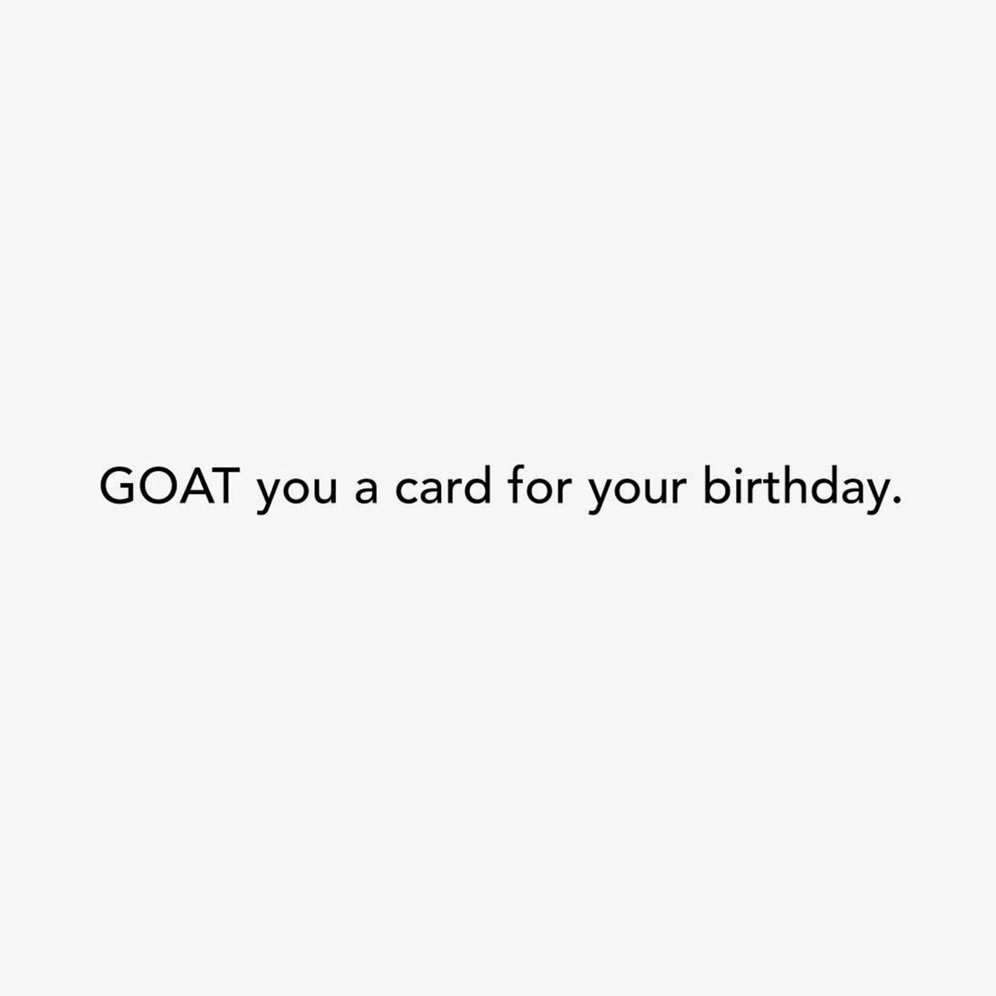 Hallmark Shoebox Funny Birthday Card (Goat You a Card)