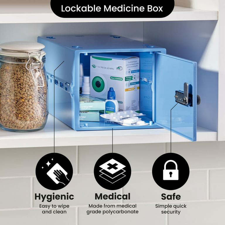  Lockabox One™, Compact and Hygienic Lockable Storage Box for  Food, Medicines, Tech and Home Safety