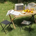 thumbnail image 4 of Chaise d'Extérieur Camping Portable Pliable Aluminium Pliable Chaise de Pêche Tabouret Siège Outils de Randonnée Pique-Nique Tabouret de Camping MIni Rangement Noir-G, 4 of 6