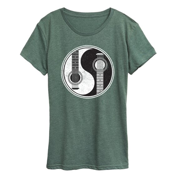 Instant Message - Yin Yang Guitar Men - Women's Short Sleeve Graphic T-Shirt