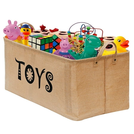 Gimars Easy Carrying 22x12 Well Standing Toy Chest Baskets Storage Gimars Easy Carrying 22x12 Well Standing Toy Chest Baskets Storage Bins For Dog Toys
